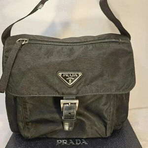 ❗SOLD❗ Prada Black Nylon  Crossbody Shoulder Bag